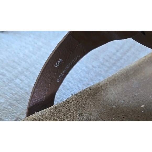 TORY BURCH Miller Cloud Calf Leather-Cork Classic CUOIO Sandals Size US 10M - Picture 6 of 6